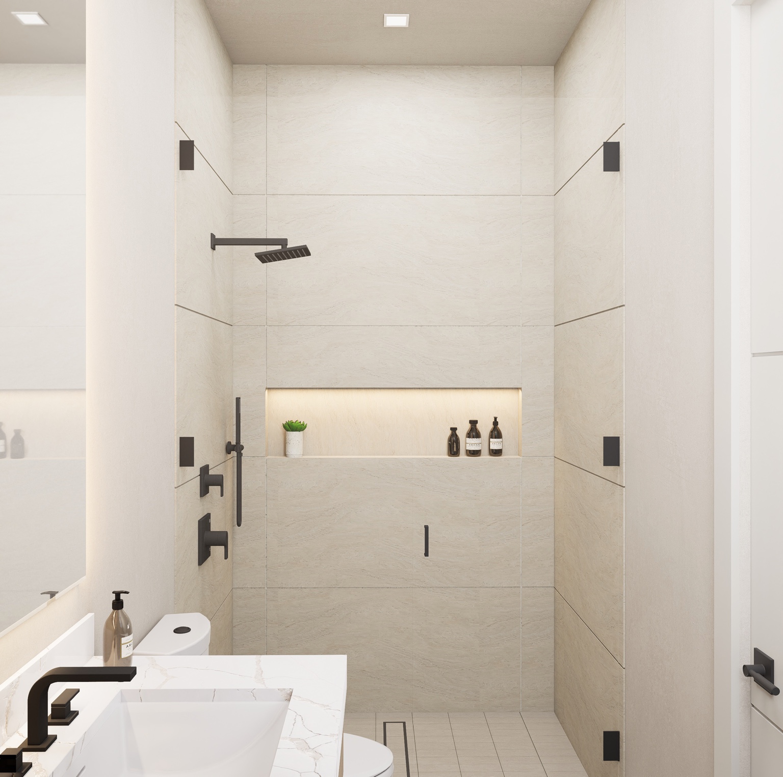 680 Hastings Street Secondary Baths rendering