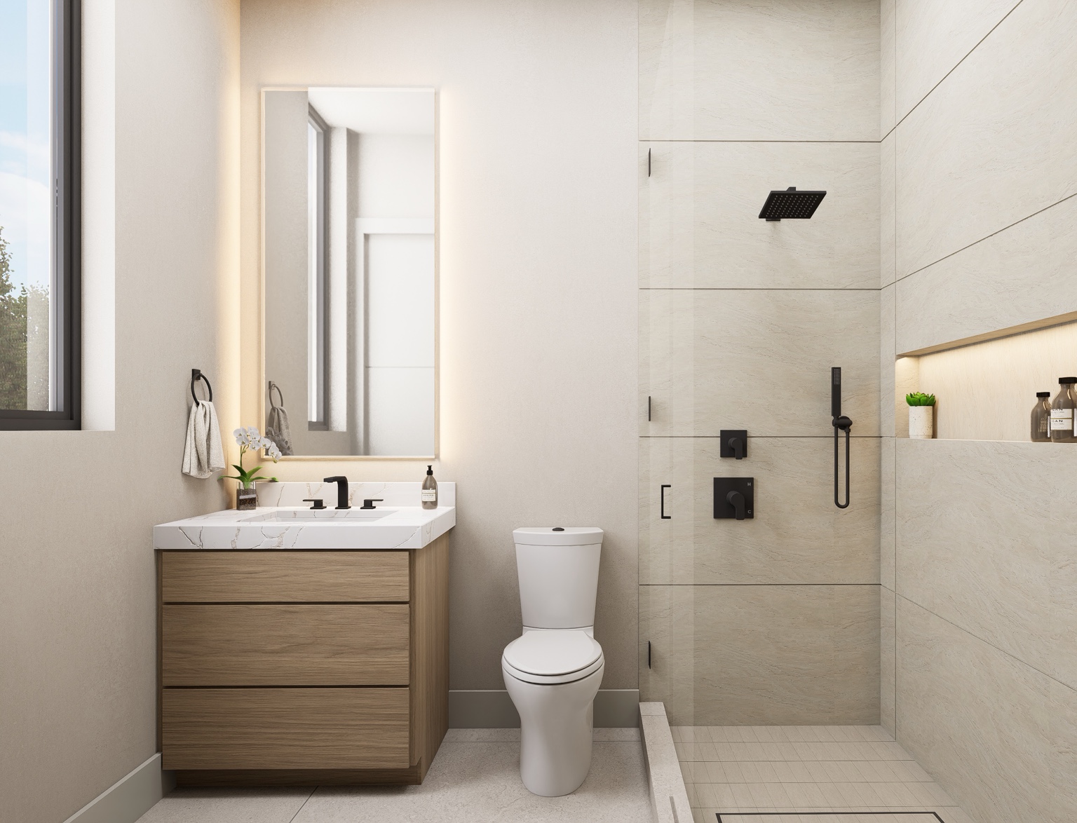 680 Hastings Street Secondary Baths rendering