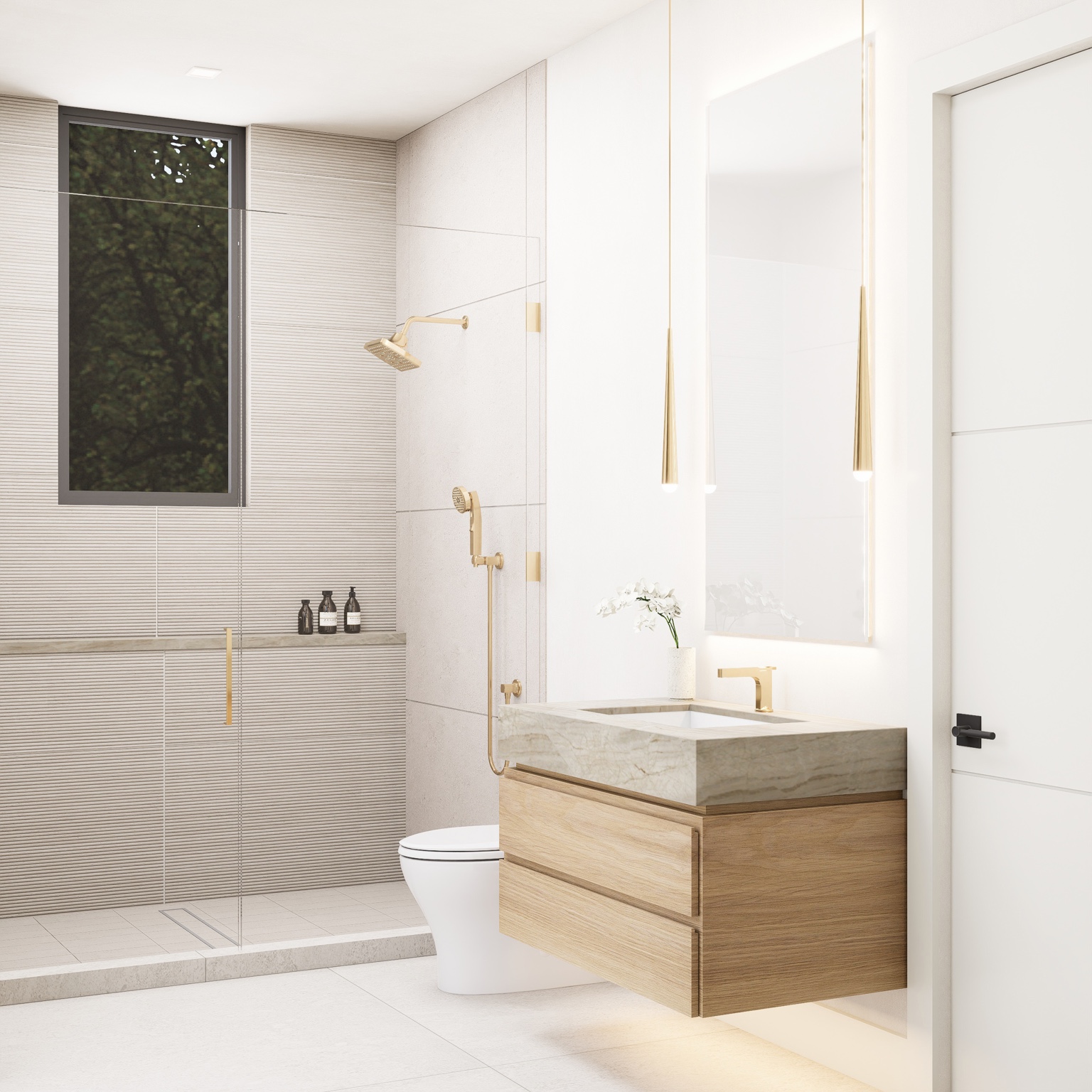 680 Hastings Street Secondary Baths rendering