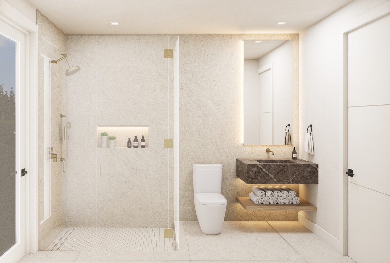 696 Hastings Street Secondary Baths rendering