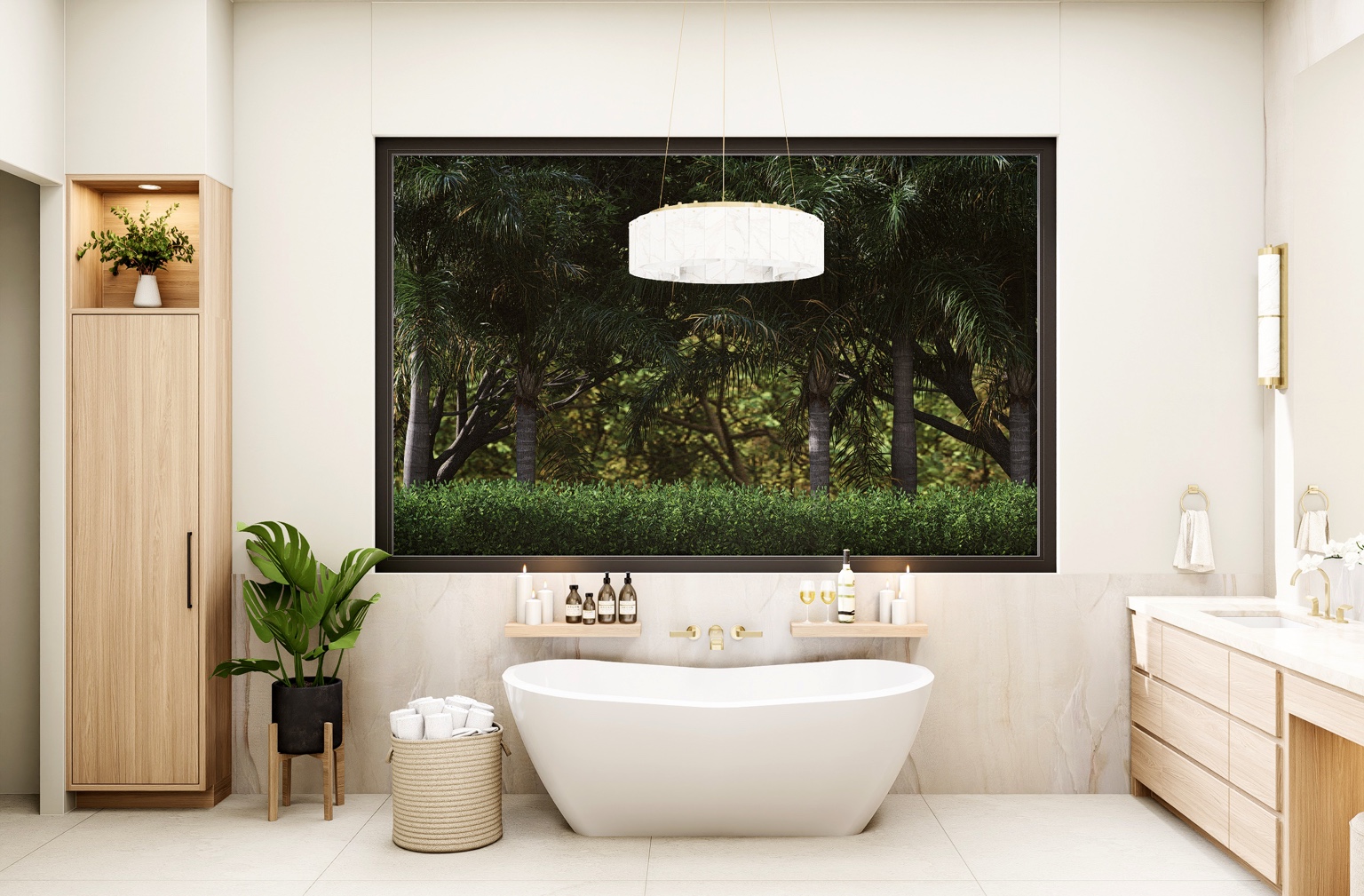 696 Hastings Street Primary Suite Bath rendering